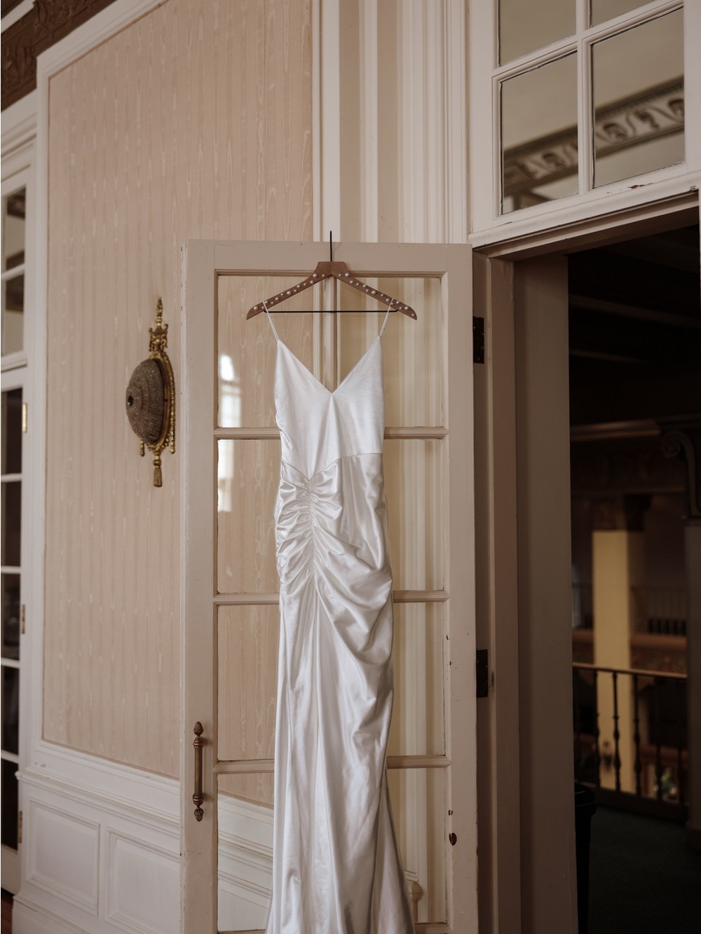 Grace Loves Lace ZSA ZSA - Ivory Satin Backless Slip Gown